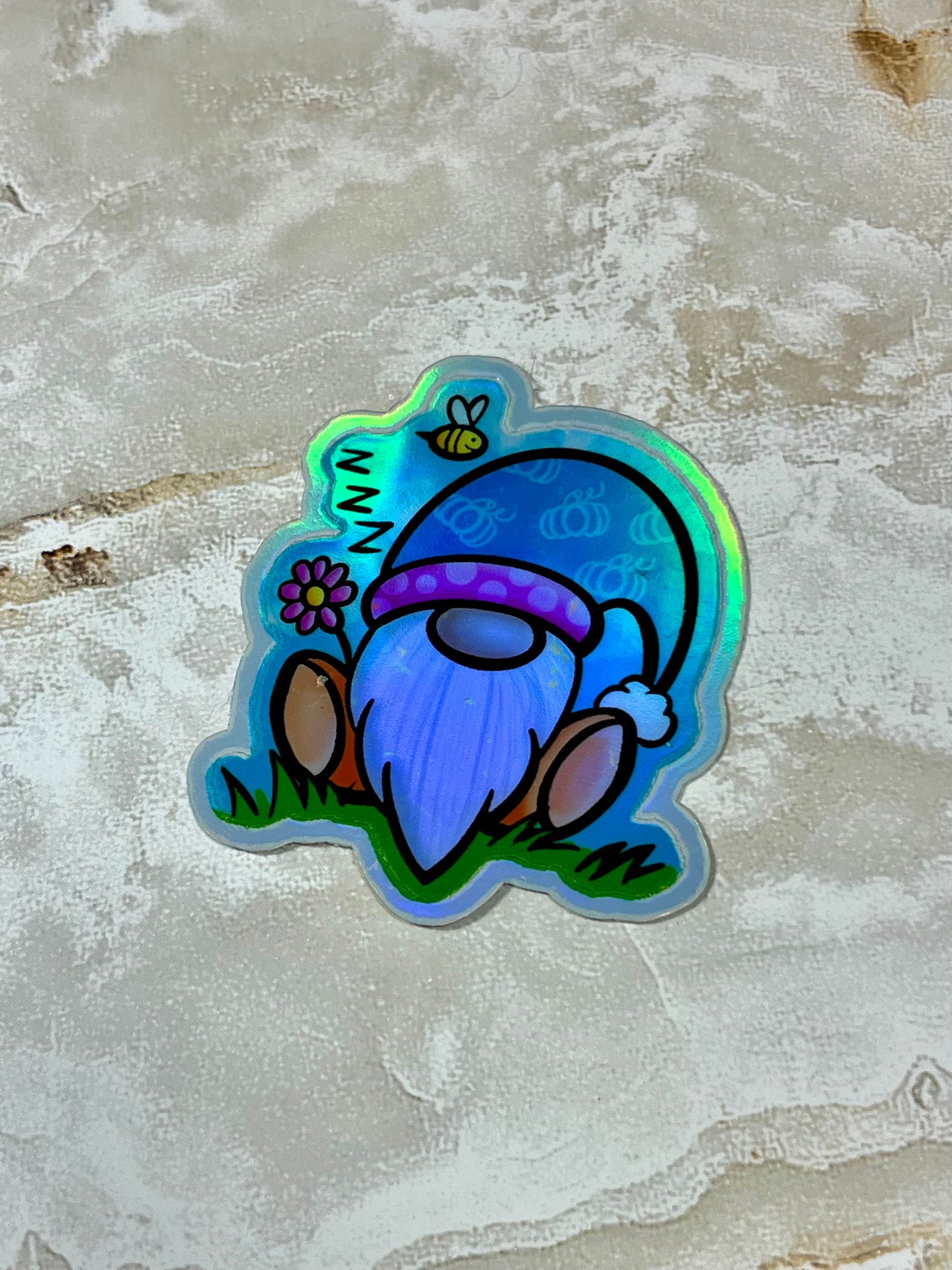 Sleepy gnome sticker