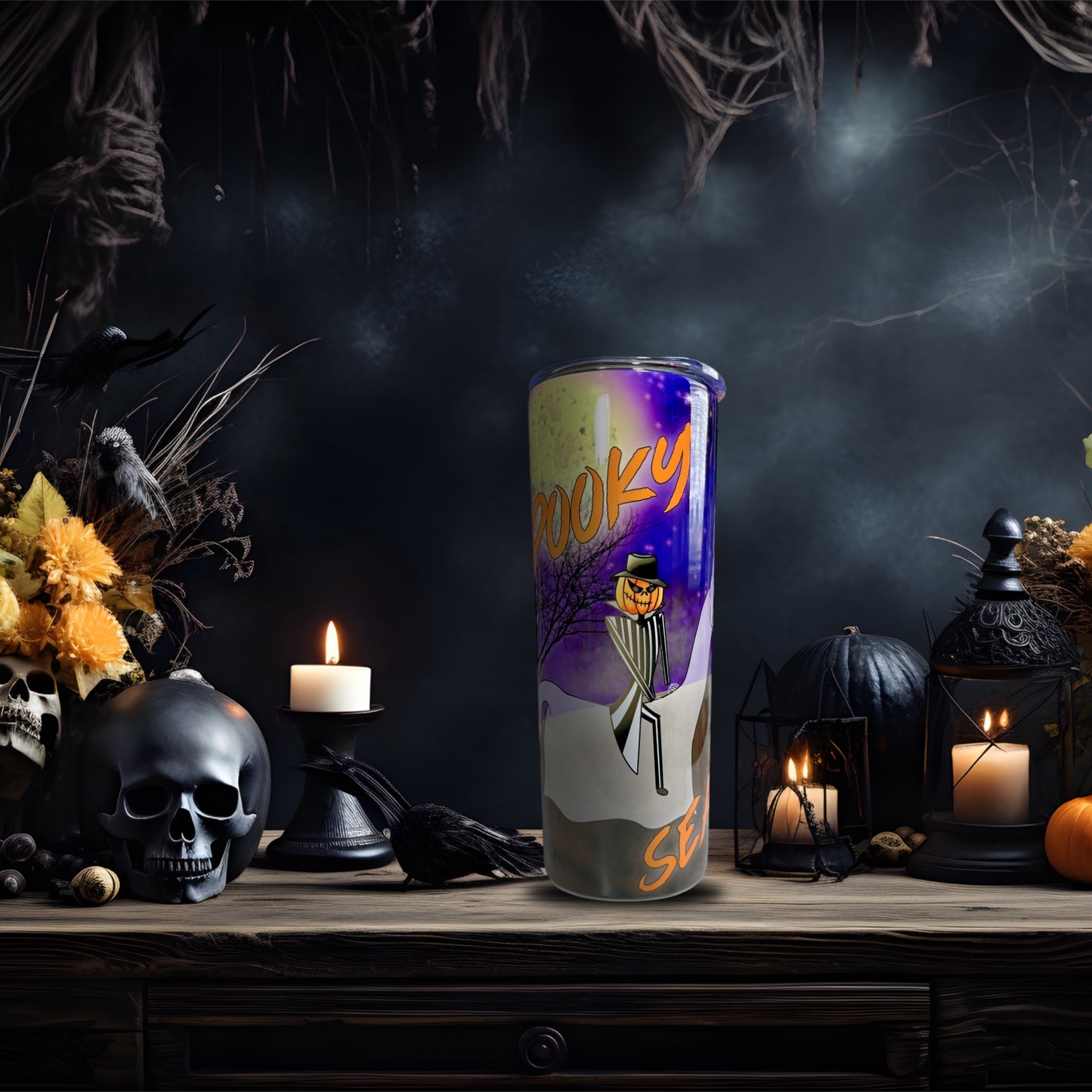 Spooky season headless jack skellington cup